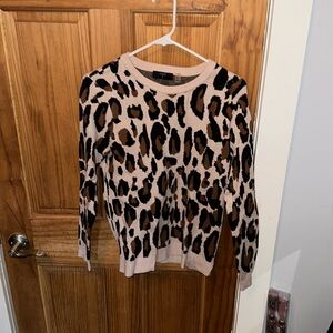 Tahari Cheetah Sweater